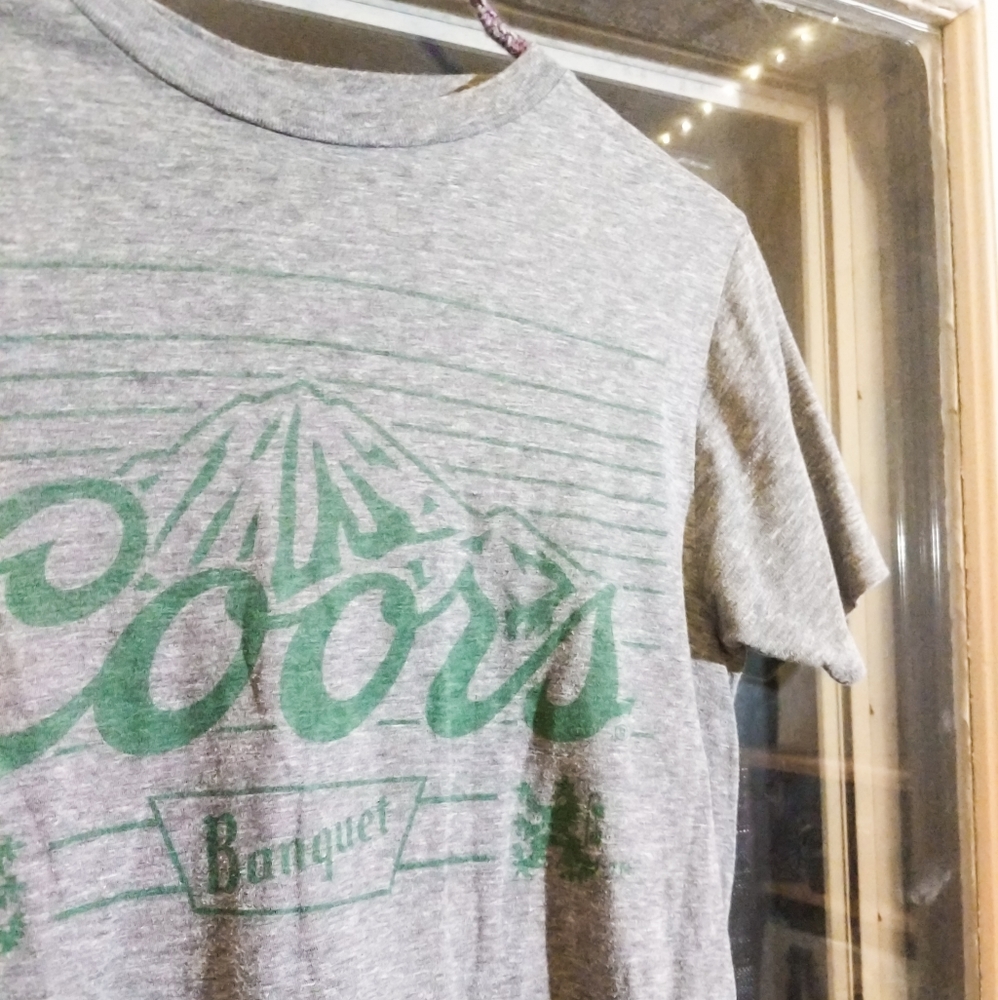 Coors Logo Grey Graphic Tee - Medium